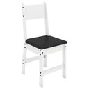 Ver imagem 1 de Kit 2 Cadeiras para Sala de Jantar Milano-Poliman - Branco / Preto