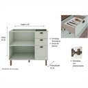 Ver imagem 3 de Balcão de Cozinha Genialflex Iluminata 120cm S/tampo Bco Fdi