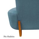 Ver imagem 7 de Namoradeira Sofá Feijão Luna 100cm Orgânica Linho Azul