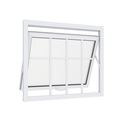 Ver imagem 1 de Janela Maxim Ar 1 Seção Aluminio Branco com Grade Linha 25 - 60x40