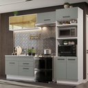 Ver imagem 1 de Armário de Cozinha Completa 270cm Branco/Cinza Agata Madesa 05