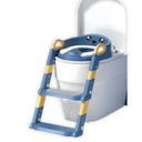Ver imagem 1 de Troninho Infantil com Escada e Assento Redutor Ajustável Almofadado para Vaso Sanitário