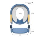 Ver imagem 2 de Troninho Infantil com Escada e Assento Redutor Ajustável Almofadado para Vaso Sanitário