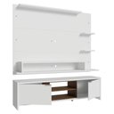 Ver imagem 3 de Rack com Painel para Tv até 60 Polegadas 180 Cm Branco/rustic Metz Madesa Branco/rustic