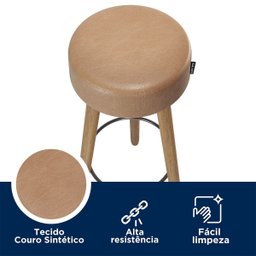Mesa Bistrô Alta Detroit e 02 Banquetas Creveland Assento Quadrado com Encosto - Edecasamóveis - 8