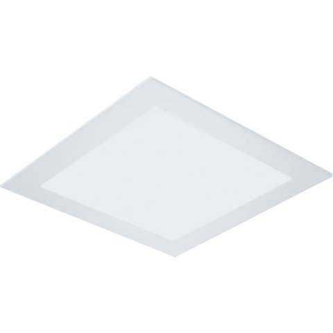Painel Plafon de Embutir Quadrado Branco 21,9cm Led 18W 3000K Bivolt Evoled