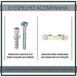 Espelho Decorativo Moldura Madeira Pegui Santorini 45 cm:Marrom - 10