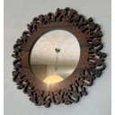 Ver imagem 4 de Espelho Decorativo Moldura Madeira Pegui Santorini 45 cm:Marrom