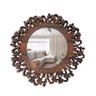 Espelho Decorativo Moldura Madeira Pegui Santorini 45 cm:Marrom - 1
