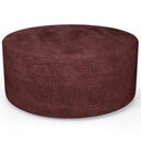 Ver imagem 2 de Puff Redondo Orgânico para Living 90cm Lola W01 Linho Bordô - Lyam Decor