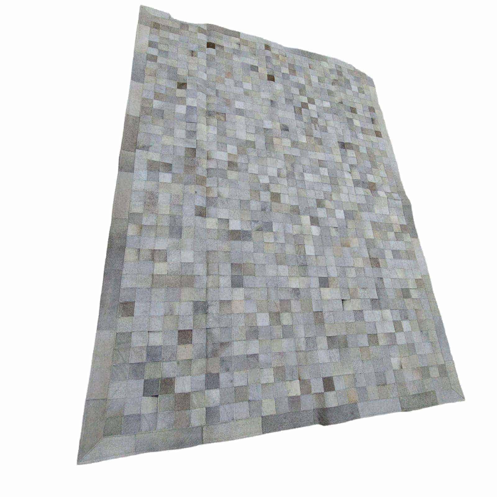 Tapete Couro - Cinza Claro (Tom Claro) - MODULO 5x5 Guapo Tapetes 2,50 x 2,50 - 5