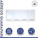 Ver imagem 2 de Lavanderia Modulada Guarapari 2 Armários Aéreos - Kaiki Móveis Branco