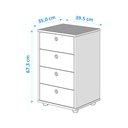 Ver imagem 4 de Gaveteiro Escritório Classic 4 Gavetas