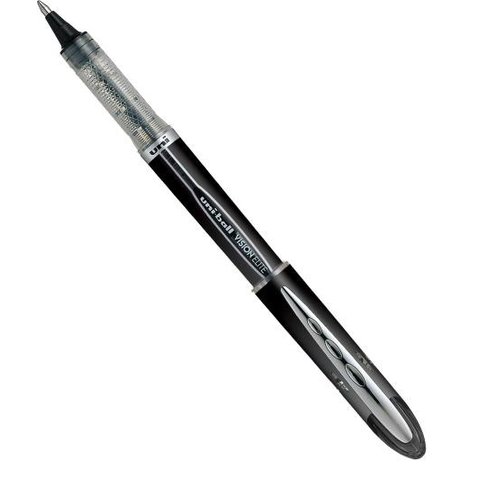 Caneta Rollerball Vision Elite Ub-205 Preta 0.5mm Uniball