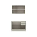 Ver imagem 4 de Cozinha Modulada 2 Peças 120cm 6 Portas 2 Gavetas Fineze Henn - Cor: Areia HP