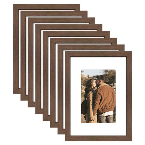 Kit 8 Porta Retrato 21x15 Quadro com Paspatur Fotos 15x10