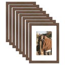 Ver imagem 1 de Kit 8 Porta Retrato 21x15 Quadro com Paspatur Fotos 15x10
