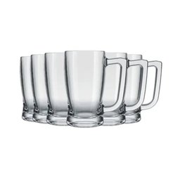 Jogo 6 Canecas Taberna de Chopp Cerveja Vidro 340 Ml - Nadir - 1