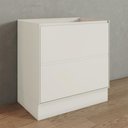 Ver imagem 2 de Balcão Fineze 80cm 2 Gavetas Areia – Henn