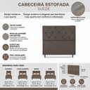 Ver imagem 7 de Cabeceira para Cama Casal King Estofada 1,93 Mts Zoe Vilajo: Suede Marrom