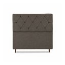 Ver imagem 3 de Cabeceira para Cama Casal King Estofada 1,93 Mts Zoe Vilajo: Suede Marrom
