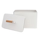 Ver imagem 2 de Lata Organizador Farmhouse Aço Galvanizado Branco 20,5cm - A\CASA