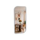 Ver imagem 1 de Espelho Orgânico Design Moderno Retangular de Parede Bordas Arredondadas 110x50 Brinovar