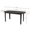 Ver imagem 3 de Mesa Extensível Oval 2,0m Aberta Tiê CabeCasa MadeiraOriginals Preto