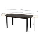 Ver imagem 3 de Mesa Extensível Oval 2,0m Aberta Tiê CabeCasa MadeiraOriginals