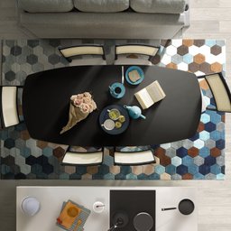 Mesa Extensível Oval 2,0m Aberta Tiê CabeCasa MadeiraMadeira - 2