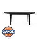 Ver imagem 6 de Mesa Extensível Oval 2,0m Aberta Tiê CabeCasa MadeiraOriginals Preto