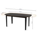 Ver imagem 4 de Mesa Extensível Oval 2,0m Aberta Tiê CabeCasa MadeiraOriginals