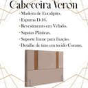 Ver imagem 3 de Cabeceira Casal 138 cm Veron Veludo Rose Soon