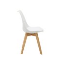 Ver imagem 4 de Kit 6 Cadeiras Saarinen Wood com Estofamento Várias Cores