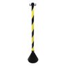 Pedestal Zebrado Preto e Amarelo Desmontavel 90cm - 700.10848 - Plastcor - 1