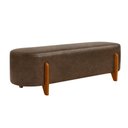 Ver imagem 1 de Puff Recamier Organico Imperial 140 cm Corino Canela Impo