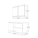 Ver imagem 6 de Conjunto Carolina 1 Metro Suspenso sem Cuba - Fabribam Catedral/volakas