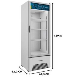 Refrigerador Conservador Geladeira Expositora Vertical  403 Litros 220V VB40AL Metalfrio - 5