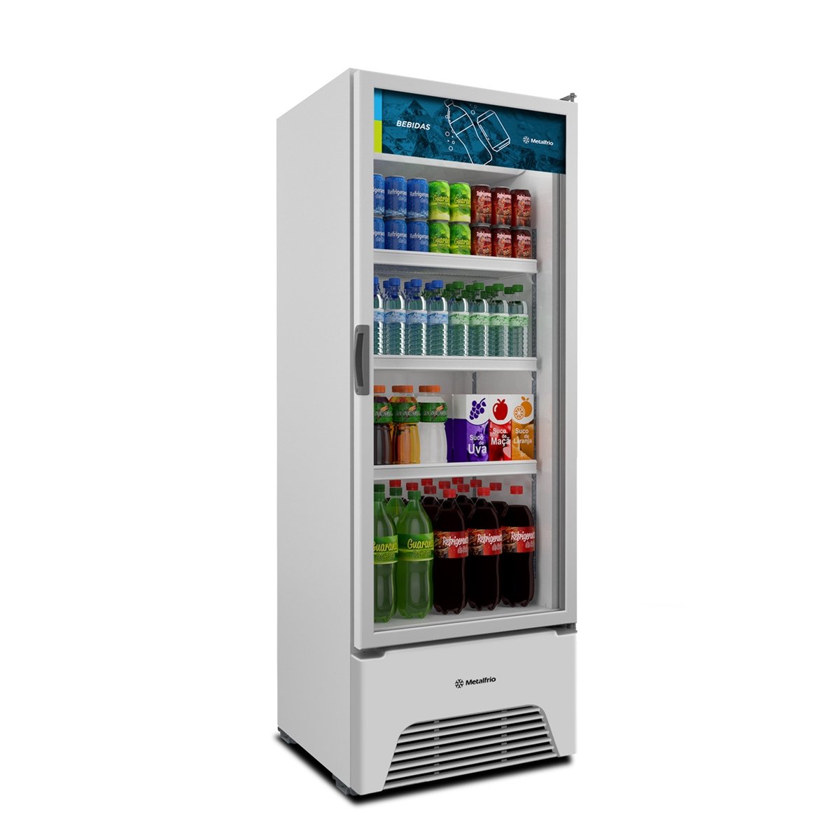 Refrigerador Conservador Geladeira Expositora Vertical  403 Litros 220V VB40AL Metalfrio - 1