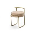 Ver imagem 5 de Banqueta Moderna Estofada:sued Bege