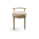 Ver imagem 1 de Banqueta Moderna Estofada:sued Bege
