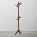 Ver imagem 1 de Cabideiro Vertical de Chão Retrô Turquia 40Cm Quarto Closet Madeira Maciça Taeda Imbuia - RioMadeira