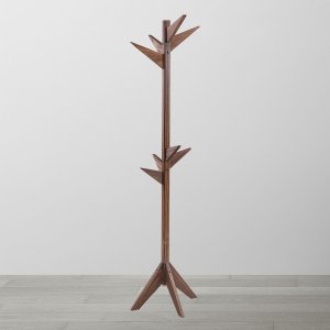 Cabideiro Vertical de Chão Retrô Turquia 40Cm Quarto Closet Madeira Maciça Taeda Imbuia - RioMadeira