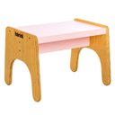 Ver imagem 2 de Banco da Mamãe Auxiliar de Madeira Natural Rosa Fabrink