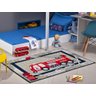 Tapete Infantil Quarto Menino Masculino 80cm Carro Bombeiro - 1
