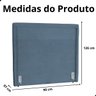 Cabeceira de Cama Box Estofada 90 Cm Solteiro Linho Stela - 7