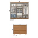 Ver imagem 3 de Conjunto Quarto Adulto Guarda-Roupa + Cômoda + New Jade