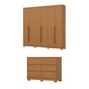 Ver imagem 2 de Conjunto Quarto Adulto Guarda-Roupa + Cômoda + New Jade