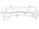 Ver imagem 5 de Sofá de Couro Rubi 3 Lugares com Chaise Esquerda Soft Tabaco - Mempra Design
