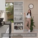 Ver imagem 4 de Kit Balcão + Cristaleira 70cm Branco Stella Madesa 01
